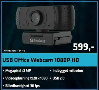 USB Office Webcam 1080P HD