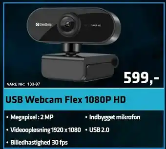 LabTech Data USB Webcam Flex 1080P HD tilbud