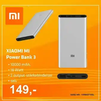 LabTech Data XIAOMI MI Power Bank 3 tilbud