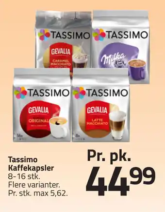 Fleggaard Tassimo Kaffekapsler tilbud