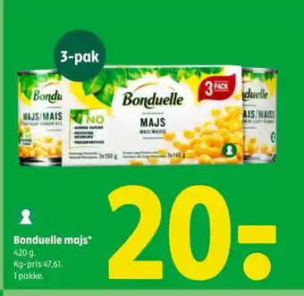 Coop 365 BONDUELLE Majs tilbud