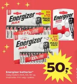 Kvickly ENERGIZER Batterier tilbud