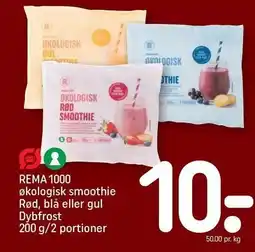 REMA 1000 REMA 1000 økologisk smoothie Rød, blå eller gul tilbud