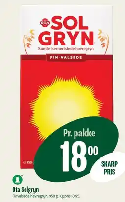 Min Købmand OTA Solgryn tilbud