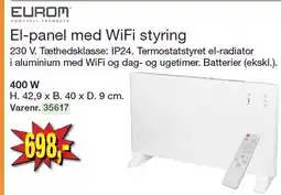 Harald Nyborg EL-panel med WiFi styring tilbud