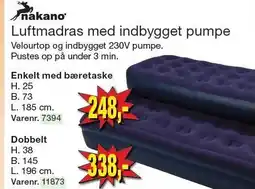 Harald Nyborg Luftmadras med indbygget pumpe tilbud