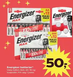 SuperBrugsen Energizer batterier tilbud