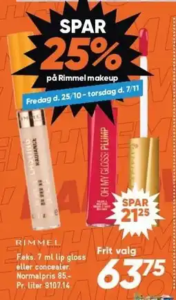 Bilka Spar 25% på Rimmel makeup tilbud