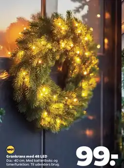 Netto Grankrans Med 48 LED tilbud
