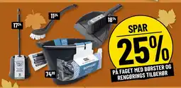 SPAR 25% PÅ FAGET MED BØRSTER OG RENGØRINGS TILBEHØR