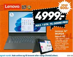 Bilka Lenovo 14” WUXGA touch PC tilbud
