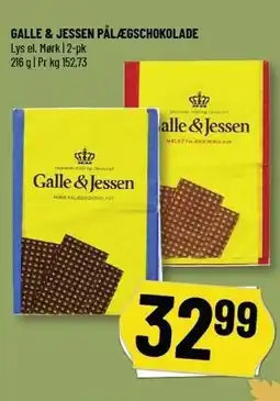 Løvbjerg GALLE & JESSEN PÅLLÆGSCHOKOLADE tilbud