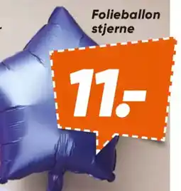 Bilka Folieballon stjerne tilbud