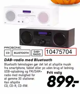 DAB-radio med Bluetooth
