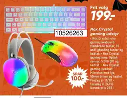 Bilka Nox Crystal gaming udstyr tilbud