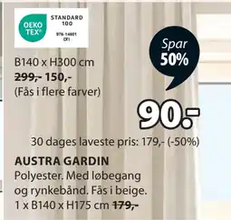 JYSK AUSTRA GARDIN tilbud