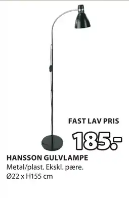 JYSK HANSSON GULVLAMPE tilbud