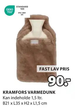 JYSK KRAMFORS VARMEDUNK tilbud