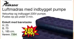 Harald Nyborg Luftmadras med indbygget pumpe tilbud