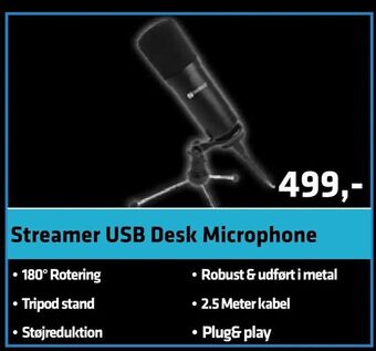 Streamer USB Desk Microphone