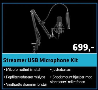 Streamer USB Microphone Kit