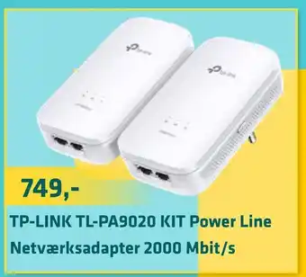 LabTech Data TP-LINK TL-PA9020 KIT Power Line Netværksadapter 2000 Mbit/s tilbud