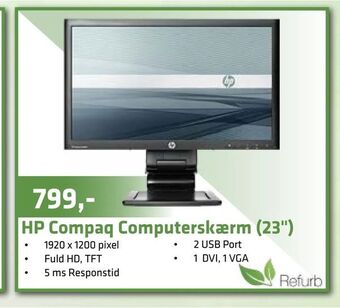 HP Compaq Computerskærm (23")