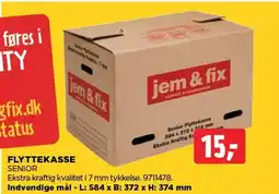 jem & fix Flyttekasse tilbud