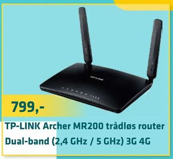 TP-LINK Archer MR200 trådløs router Dual-band (2,4 GHz / 5 GHz) 3G 4G