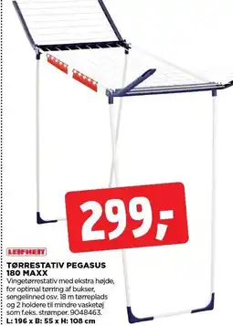 jem & fix TØRRESTATIV PEGASUS 180 MAXX tilbud