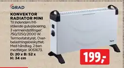 jem & fix GRAD Konvektor radiator mini tilbud
