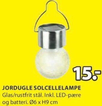 JYSK Jordugle Solcellelampe tilbud