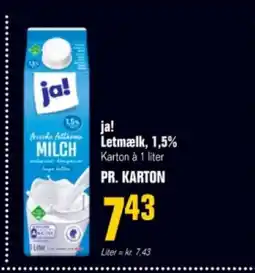 Poetzsch Padborg Ja! Letmælk, 1,5% tilbud