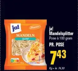 Poetzsch Padborg ja! Mandelsplitter tilbud