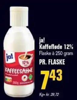 Otto Duborg ja! Kaffefløde 12% tilbud