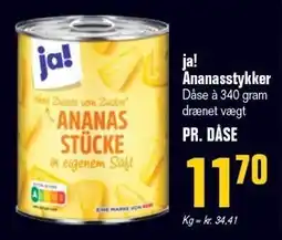 Otto Duborg ja! Ananasstykker tilbud