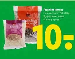 Coop 365 Frø eller kerner tilbud