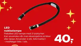 Kvickly LED nakkelampe tilbud