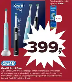 Kvickly Oral B Pro 1 Duo tilbud