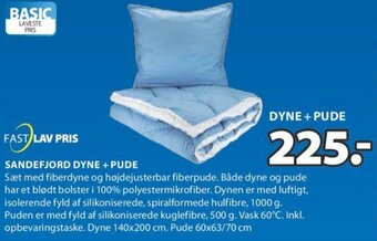 JYSK Sandefjord Dyne + Pude tilbud
