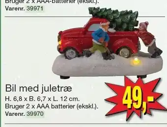 Harald Nyborg Bil med juletræ tilbud