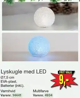 Harald Nyborg Lyskugle med LED tilbud