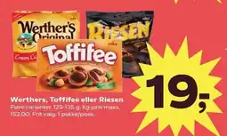 SuperBrugsen Werthers, Toffifee eller Riesen tilbud