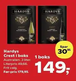 SuperBrugsen Hardys Crest i boks tilbud