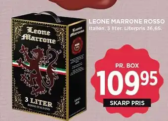 MENY LEONE MARRONE ROSSO tilbud