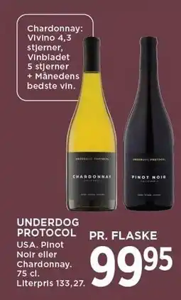 MENY UNDERDOG PROTOCOL tilbud