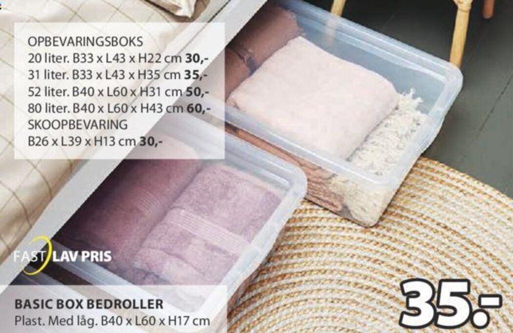 Basic Box Bedroller tilbud hos JYSK