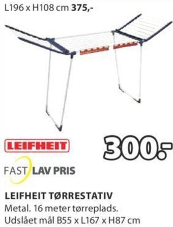 JYSK Leifheit Tørrestativ tilbud