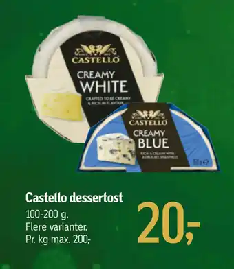 Føtex Castello dessertost tilbud