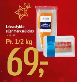 Føtex Laksestykke eller mørksej loins tilbud